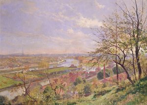 Boulogne sur Seine kilátása, 1900 körül